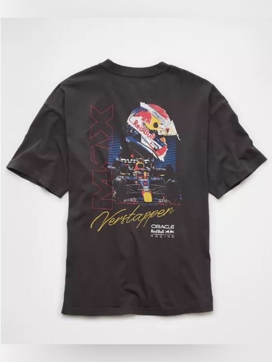American Eagle Outfitters Other - Oracle Red Bull Racing x AE Men’s Boxy Graphic T-Shirt Size XXL Grey